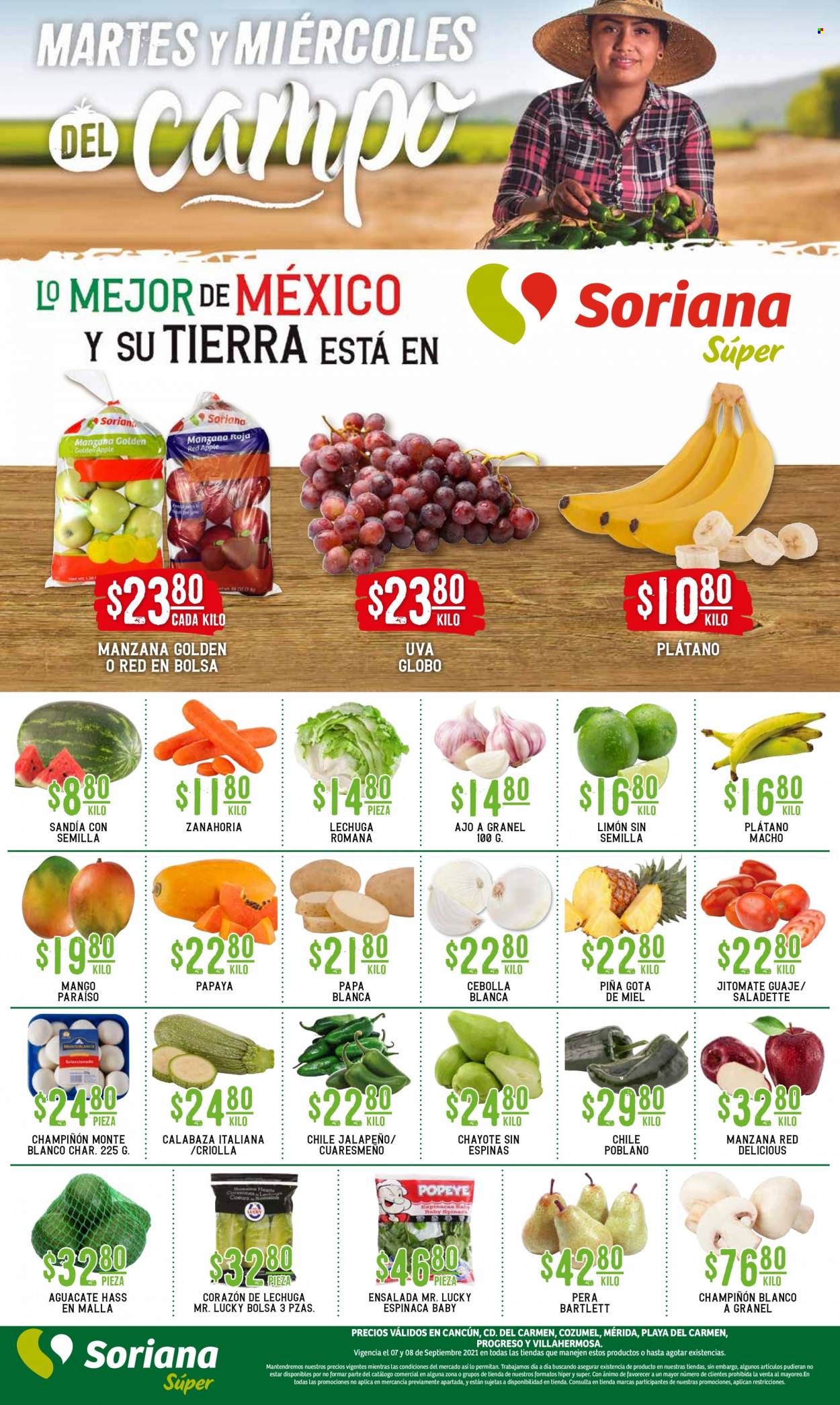 Catálogo Soriana Súper - 7.9.2021 - 8.9.2021. Página 1