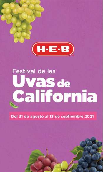 Folleto actual H-E-B - 31.8.2021 - 13.9.2021.