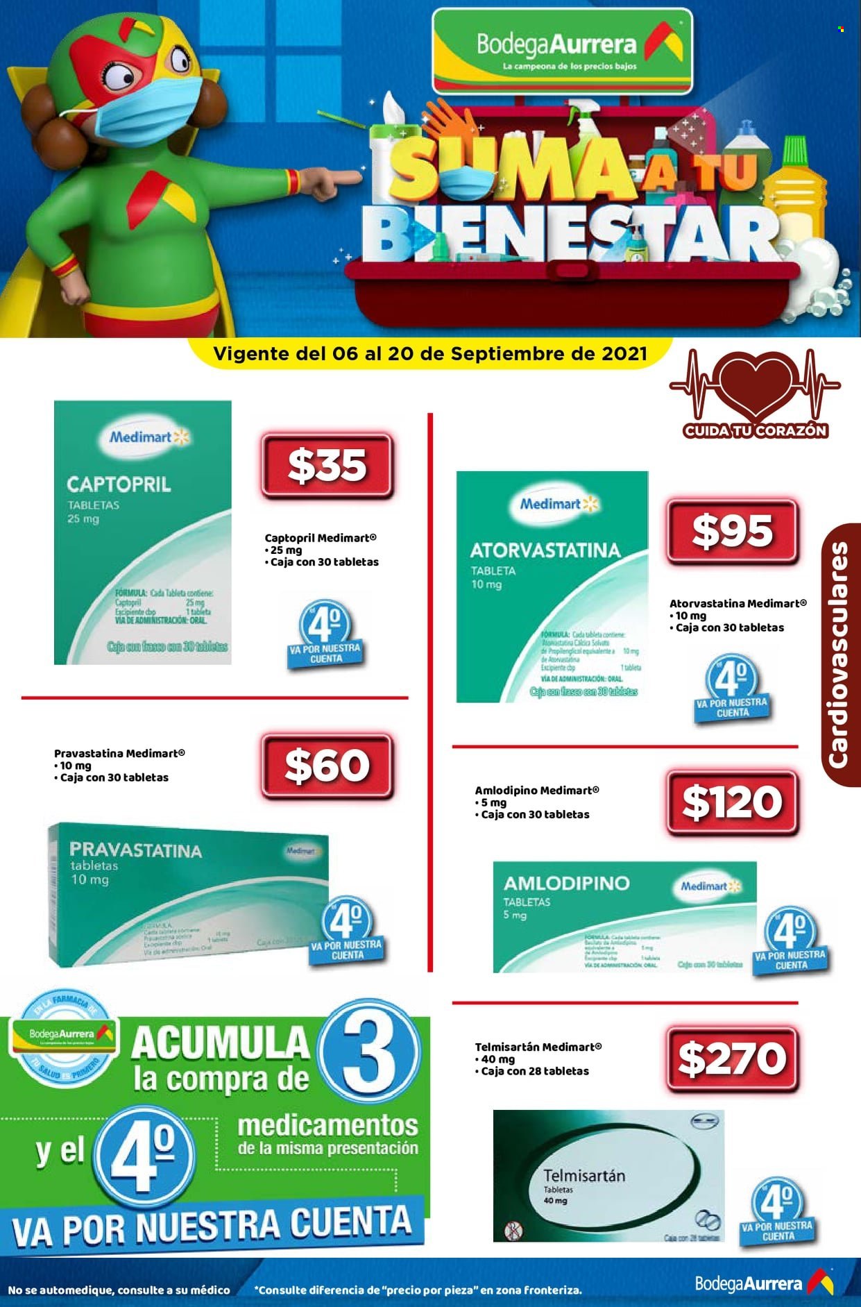 Catálogo Bodega Aurrerá - 6.9.2021 - 20.9.2021. Página 1