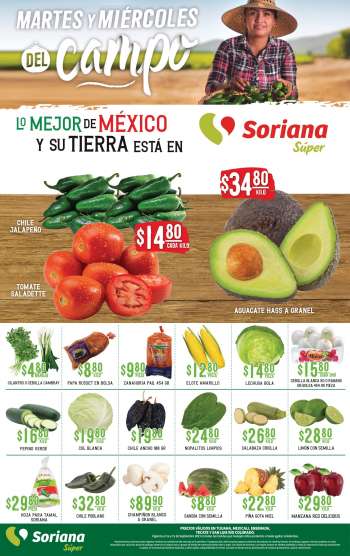 Folleto actual Soriana Súper - 14.9.2021 - 15.9.2021.