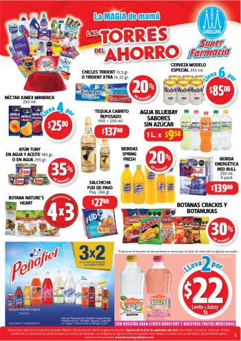 Folleto actual Farmacias Guadalajara - 15.9.2021 - 30.9.2021.