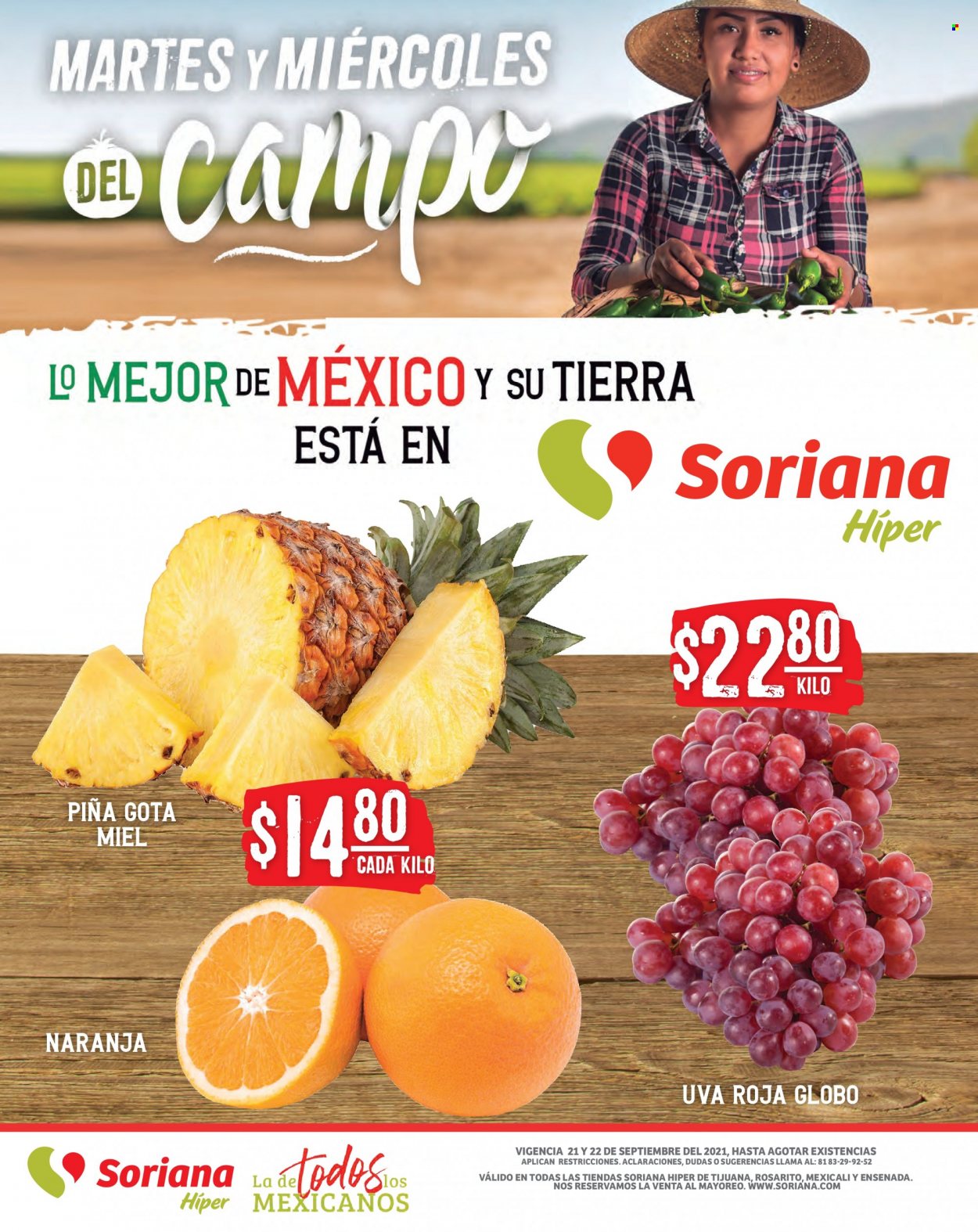 Catálogo Soriana Híper - 21.9.2021 - 22.9.2021. Página 1
