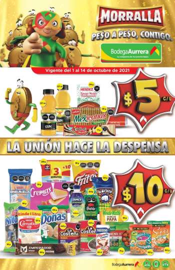 Folleto actual Bodega Aurrera - 1.10.2021 - 14.10.2021.