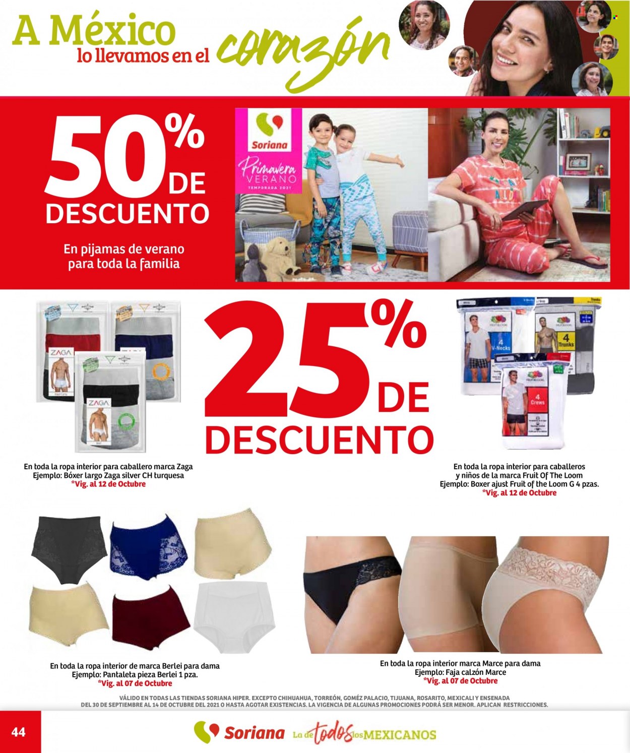 Catálogo Soriana Híper - 30.9.2021 - 14.10.2021. Página 44