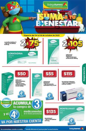 Folleto actual Bodega Aurrera - 4.10.2021 - 18.10.2021.