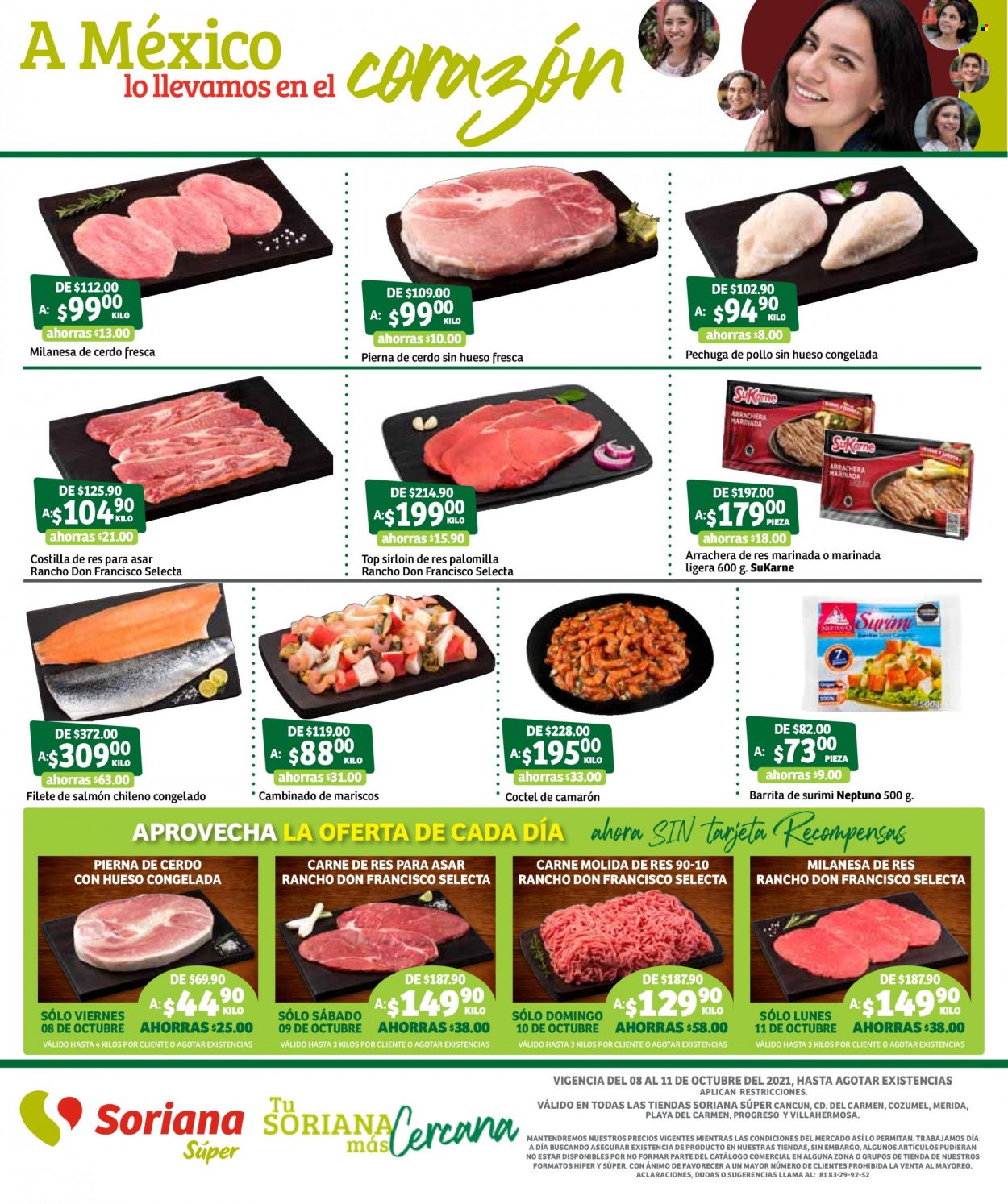 Catálogo Soriana Súper - 8.10.2021 - 11.10.2021. Página 1