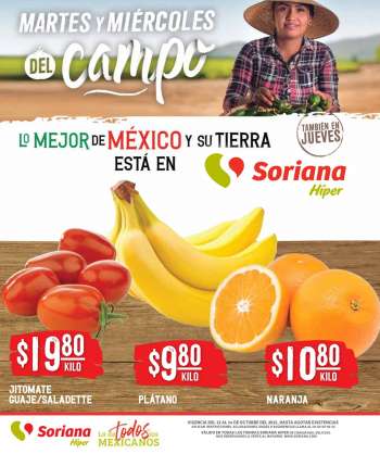 Folleto actual Soriana Híper - 12.10.2021 - 14.10.2021.