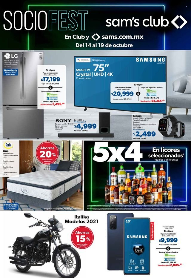 Catálogo Sam's Club - 14.10.2021 - 19.10.2021. Página 1