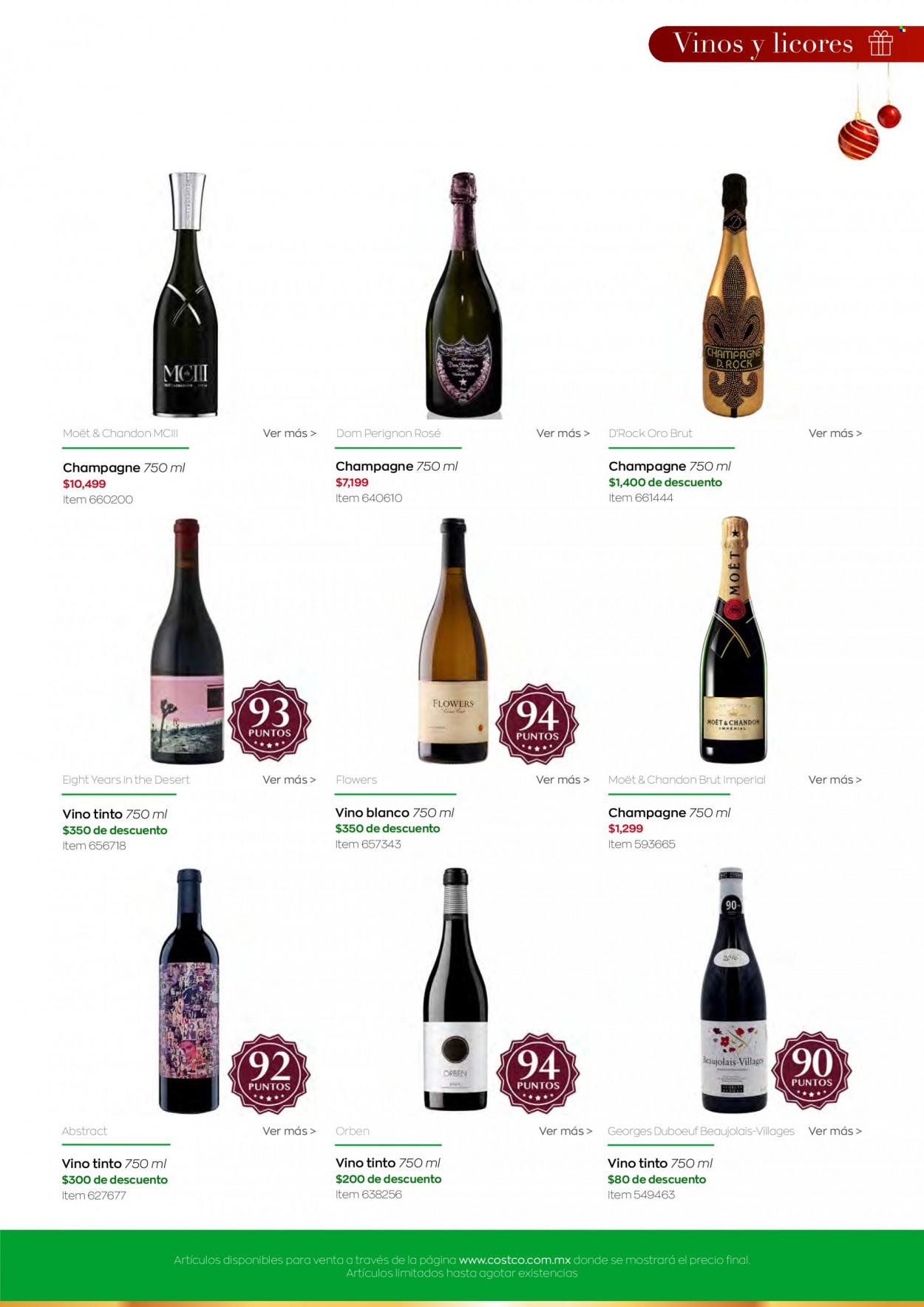 thumbnail - Folleto actual Costco - 18.10.2021 - 24.10.2021 - Ventas - vino, Beaujolais, brut, Dom Pérignon, champán, Moët & Chandon, vino blanco, vino tinto, Moët. Página 7.
