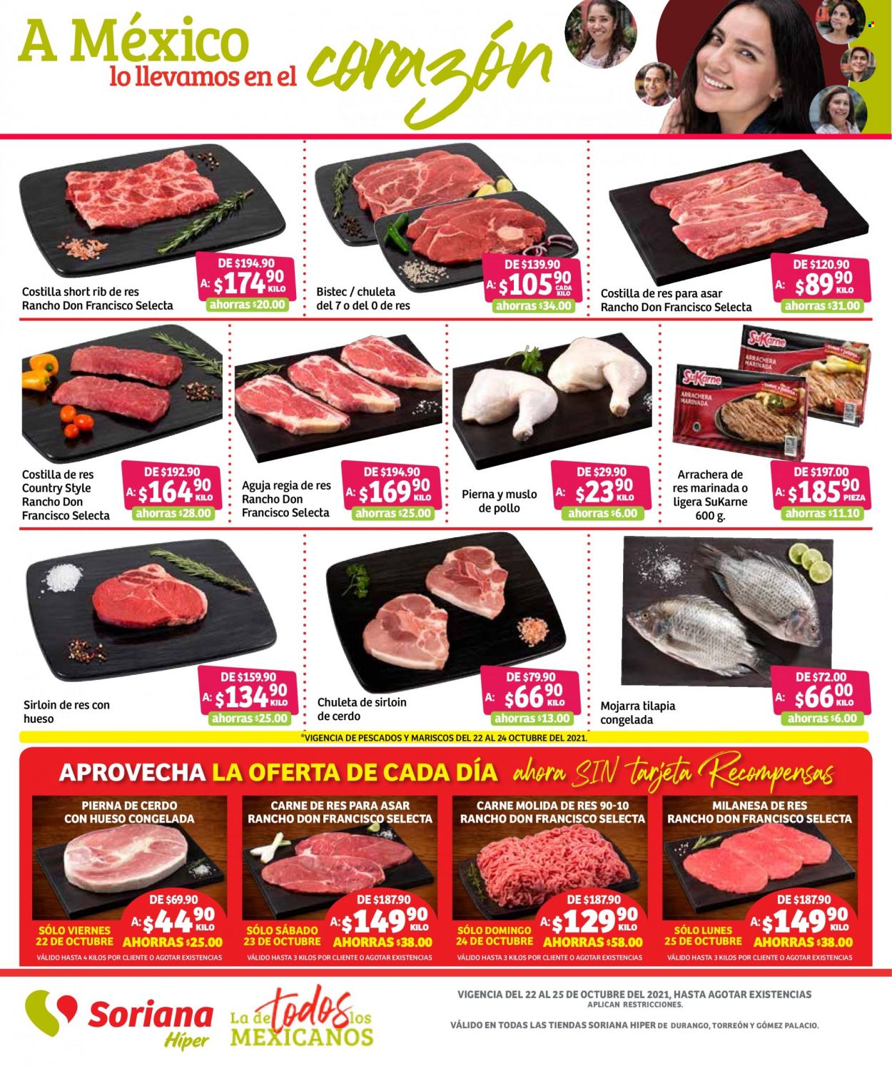 Catálogo Soriana Híper - 22.10.2021 - 25.10.2021. Página 1