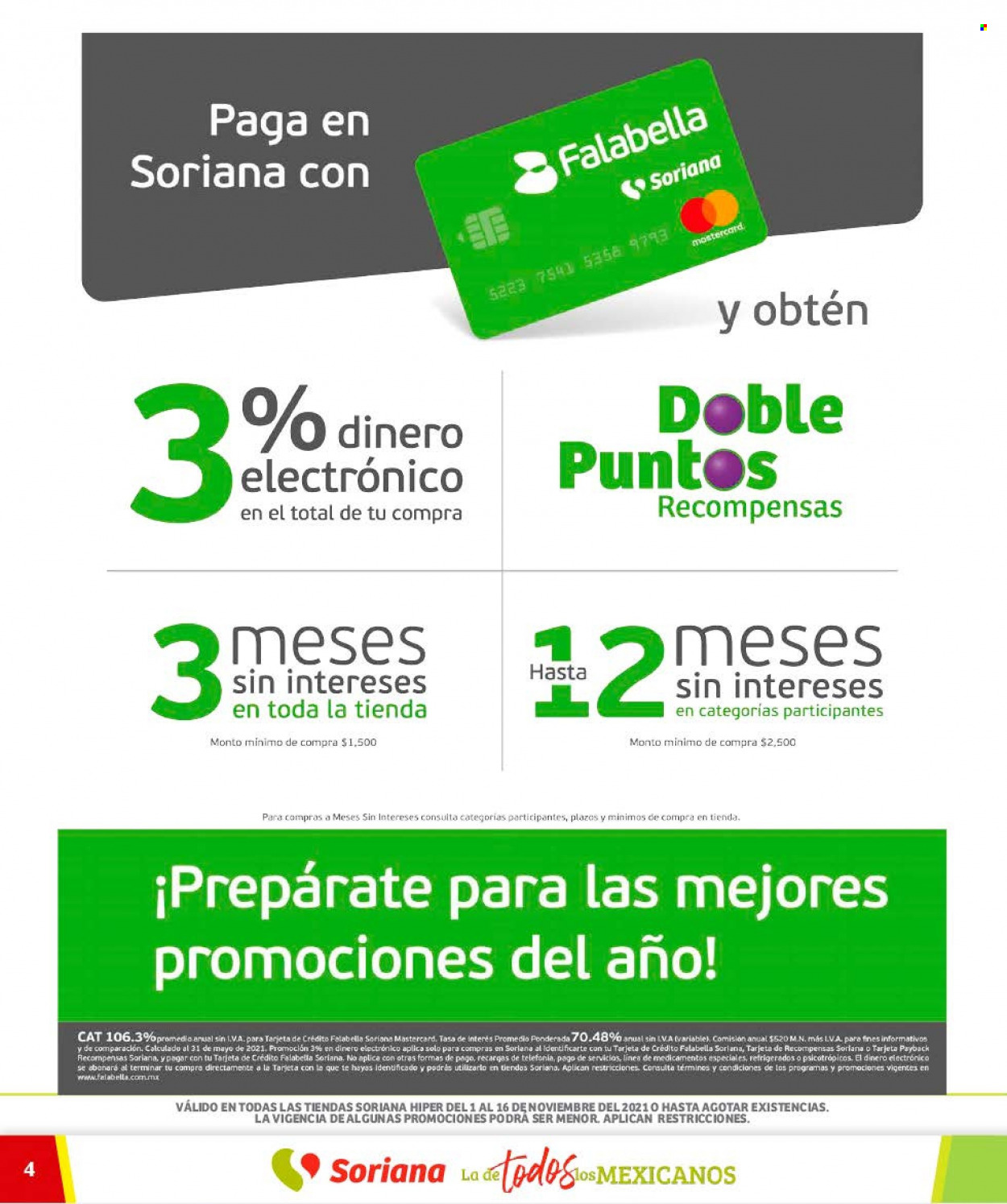 Catálogo Soriana Híper - 1.11.2021 - 16.11.2021. Página 4