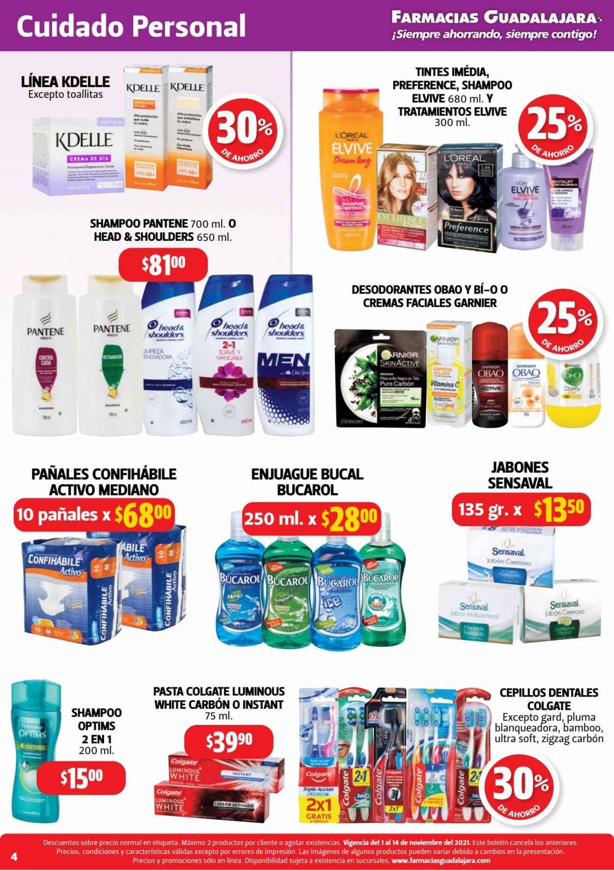 Catálogo Farmacias Guadalajara - 1.11.2021 - 14.11.2021. Página 4
