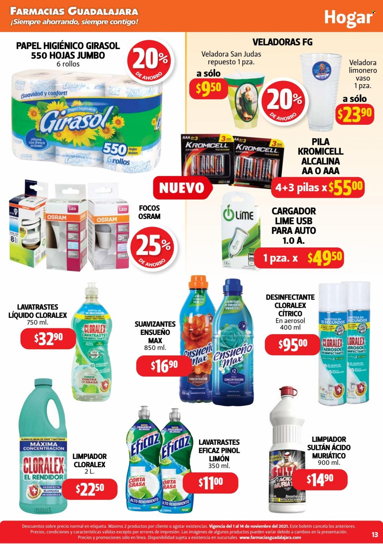 Catálogo Farmacias Guadalajara - 1.11.2021 - 14.11.2021. Página 13