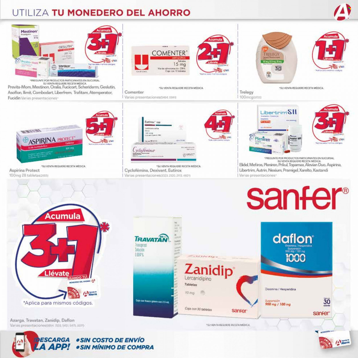 thumbnail - Folleto actual Farmacias del Ahorro - 1.11.2021 - 30.11.2021 - Ventas - Aspirina, Diosmina, Libertrim, Combodart. Página 17.