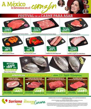 Folleto actual Soriana Súper - 5.11.2021 - 8.11.2021.