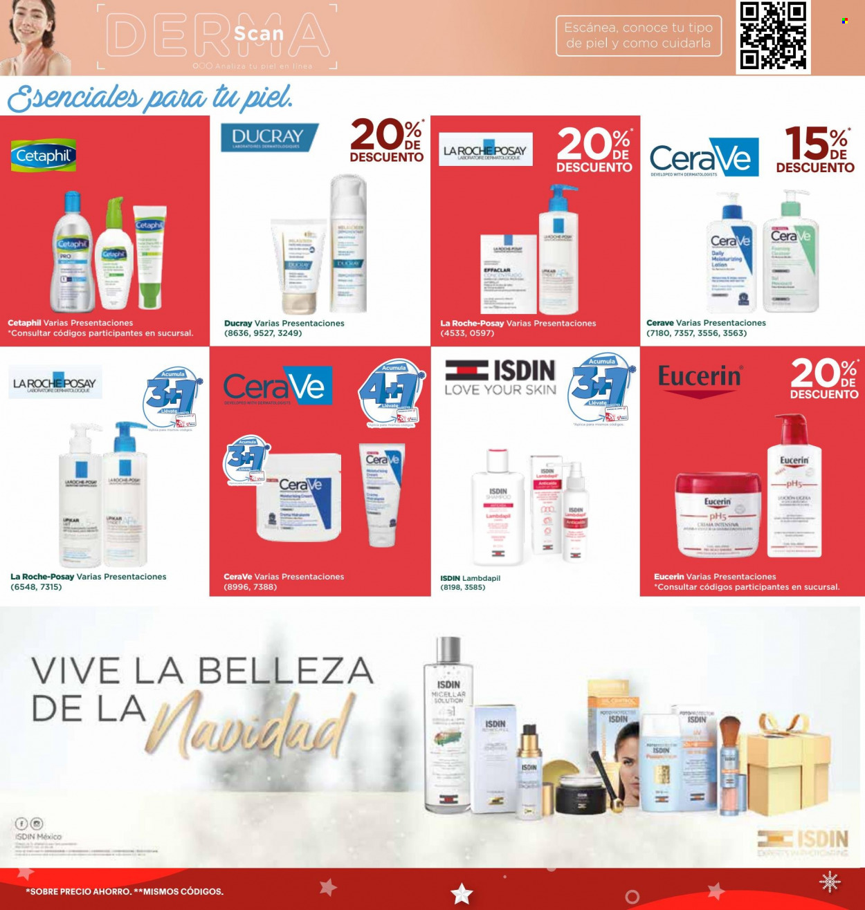 thumbnail - Folleto actual Farmacias del Ahorro - 1.11.2021 - 30.11.2021 - Ventas - ISDIN, Ducray, Eucerin, La Roche-Posay, Cetaphil, CeraVe. Página 4.