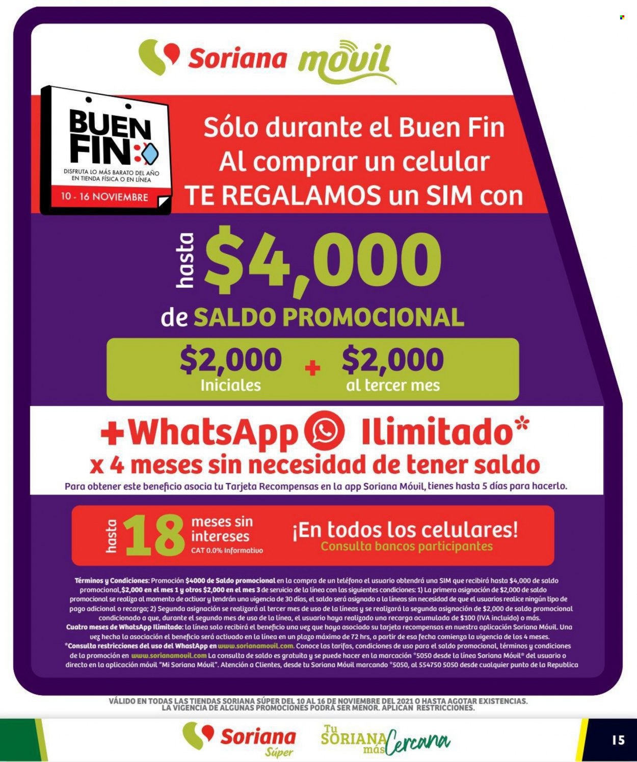 Catálogo Soriana Súper - 10.11.2021 - 16.11.2021. Página 15