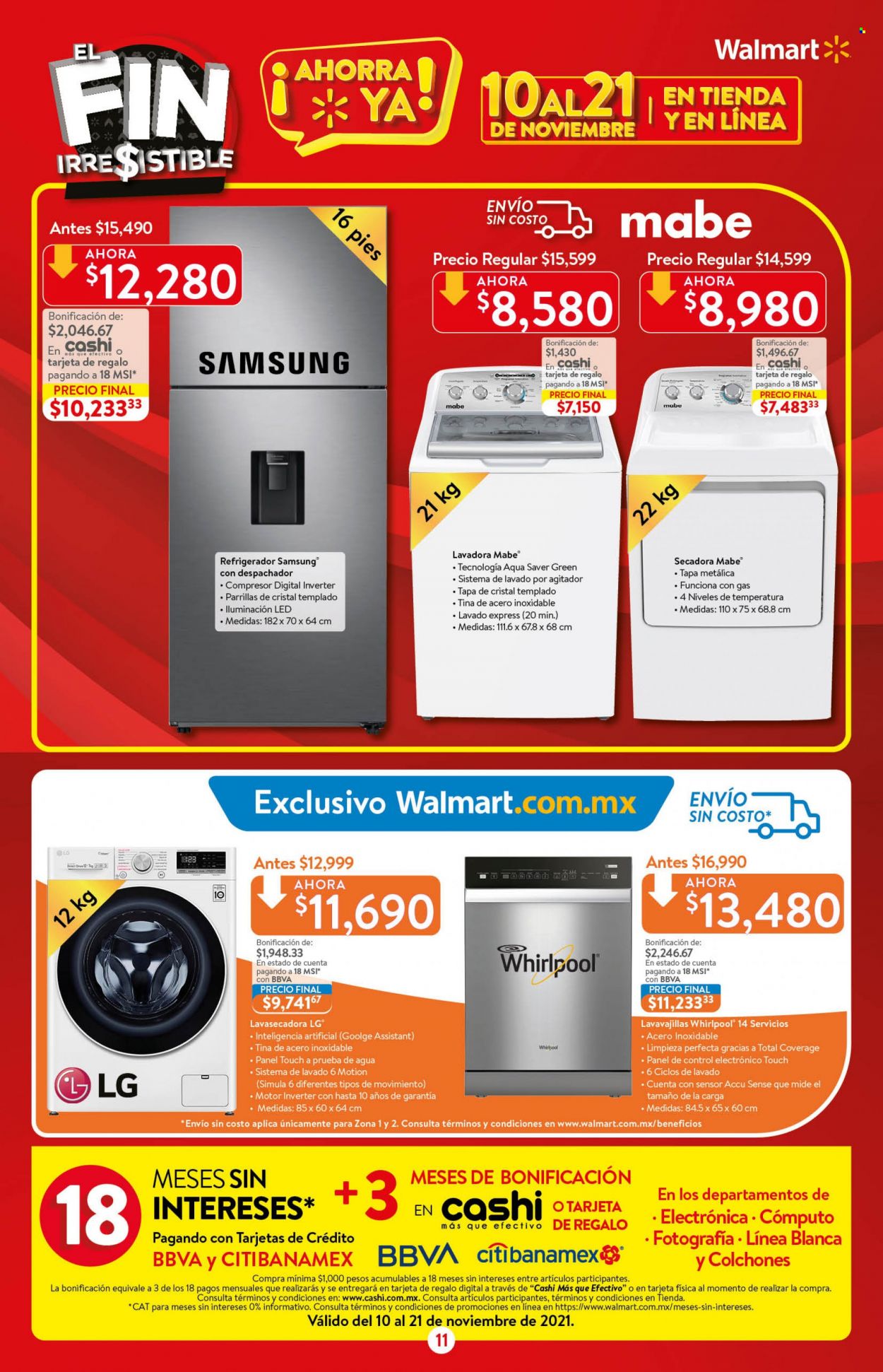 Catálogo Walmart - 10.11.2021 - 21.11.2021. Página 11