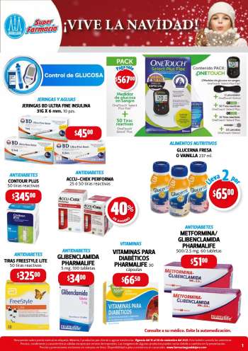 Folleto actual Farmacias Guadalajara - 15.11.2021 - 30.11.2021.