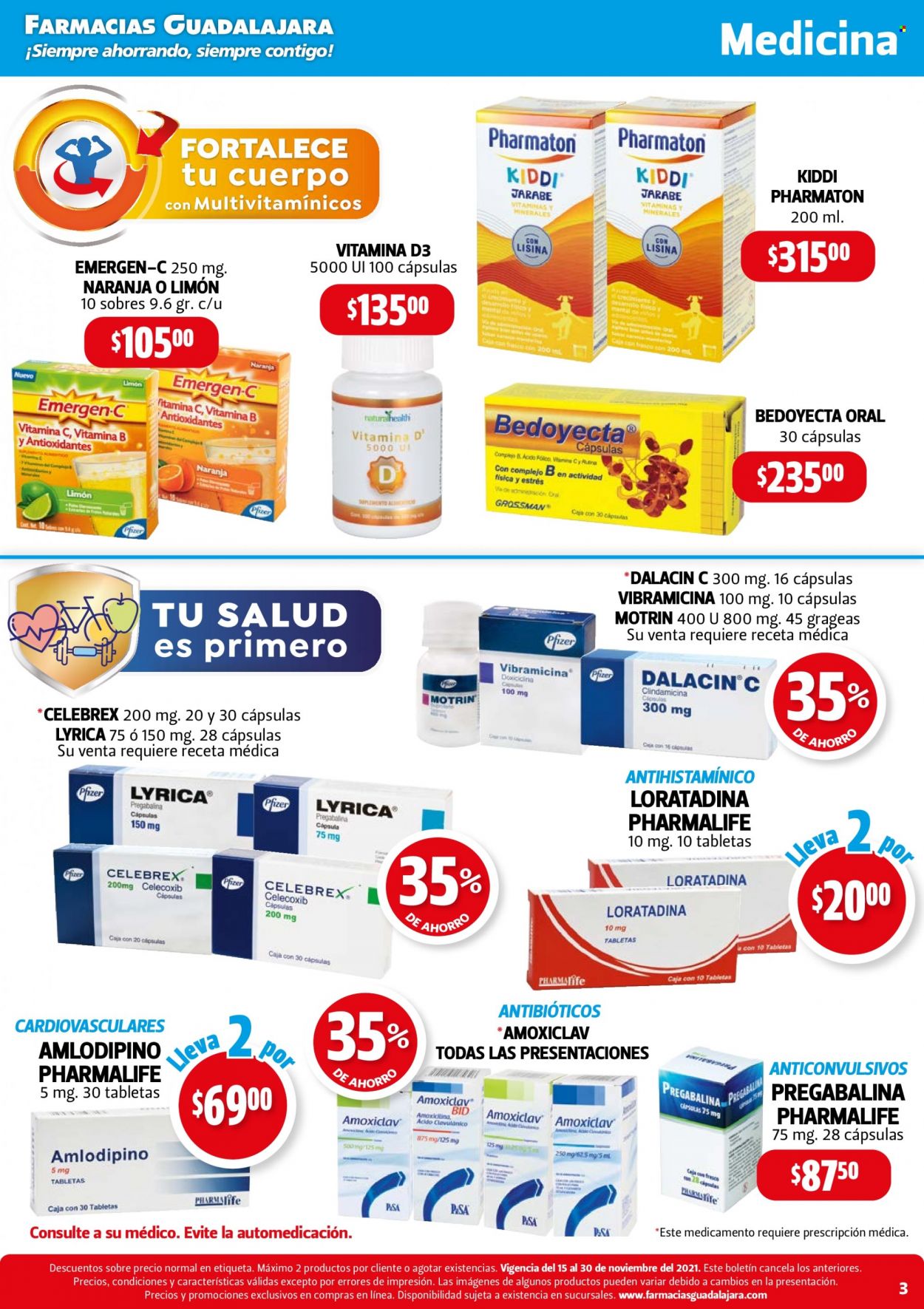 Catálogo Farmacias Guadalajara - 15.11.2021 - 30.11.2021. Página 3