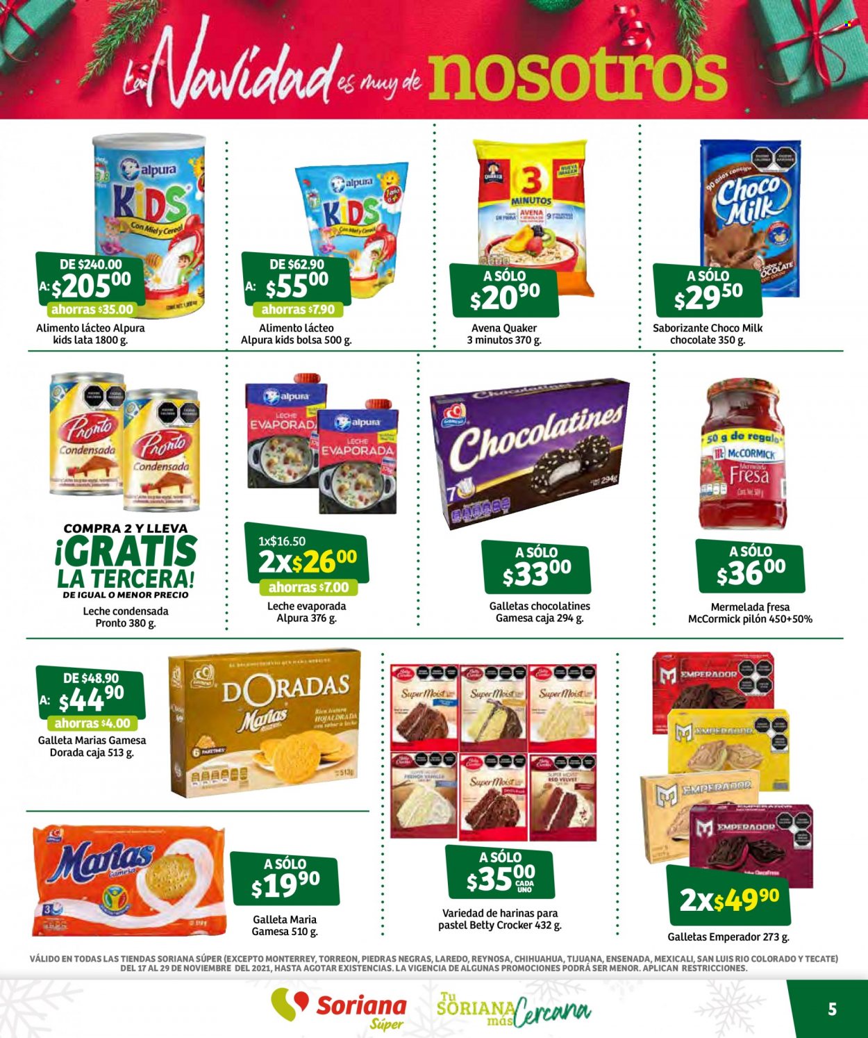 Catálogo Soriana Súper - 17.11.2021 - 29.11.2021. Página 5