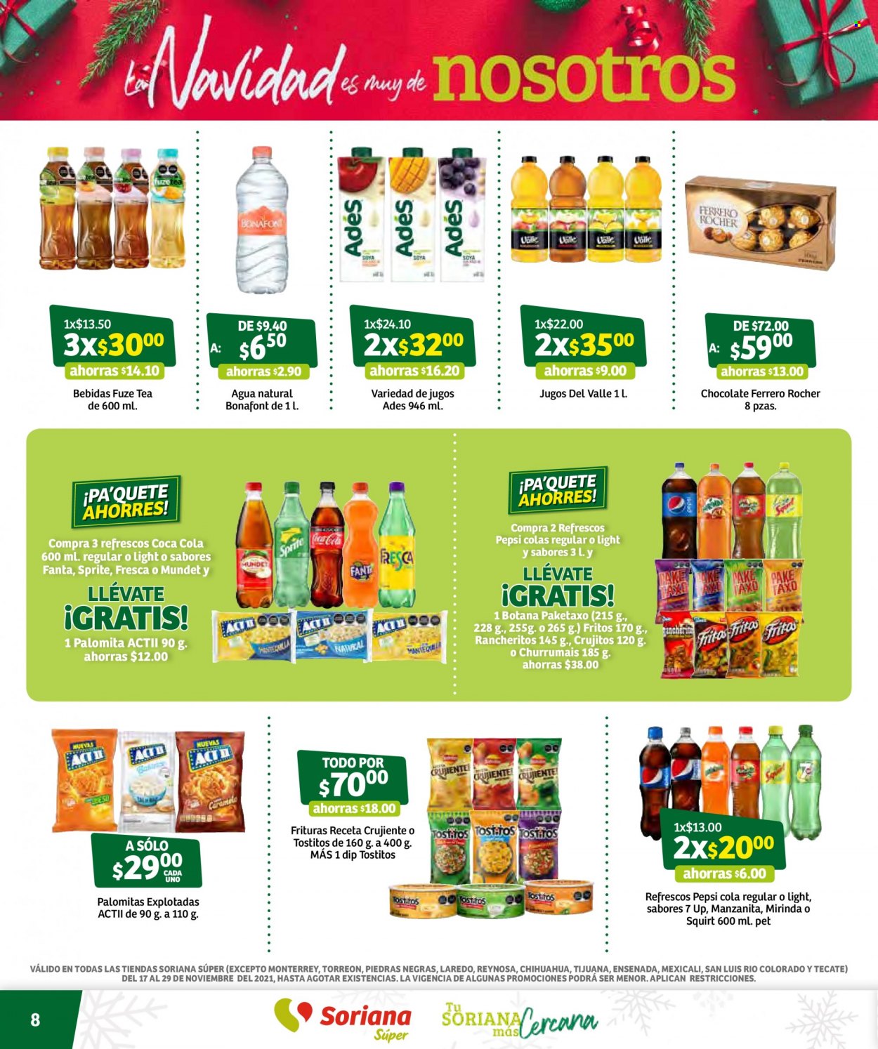 Catálogo Soriana Súper - 17.11.2021 - 29.11.2021. Página 8