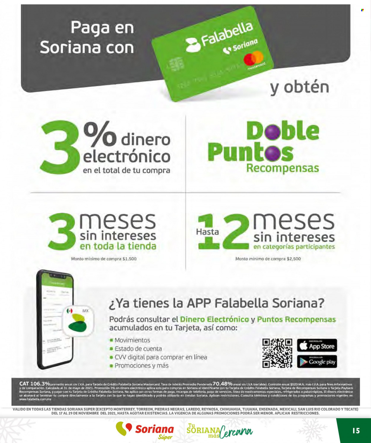Catálogo Soriana Súper - 17.11.2021 - 29.11.2021. Página 15
