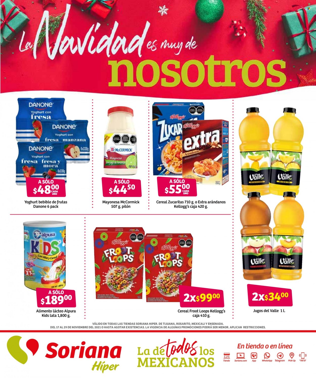 Catálogo Soriana Híper - 17.11.2021 - 29.11.2021. Página 1