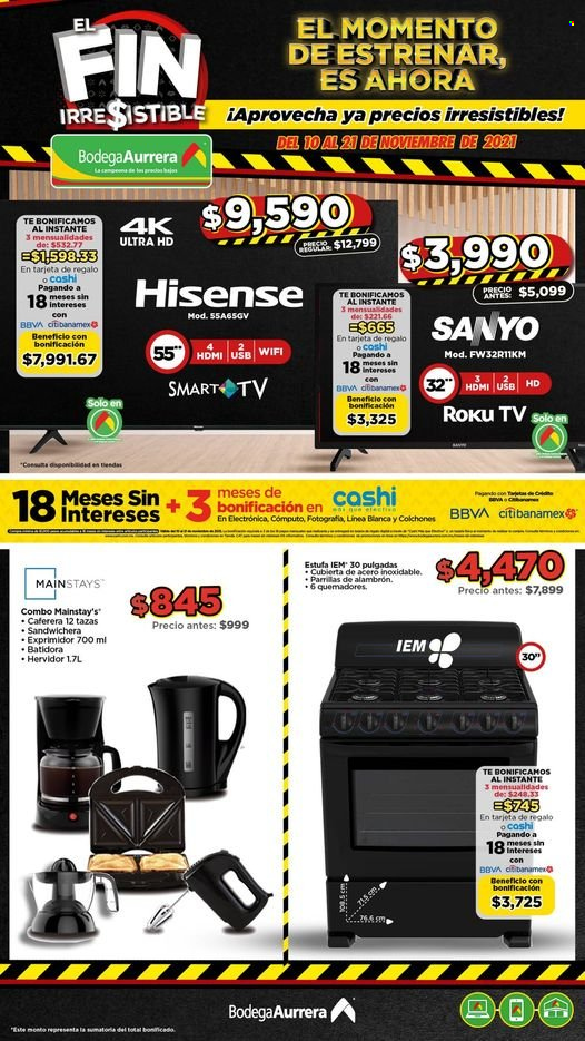 Catálogo Bodega Aurrerá - 10.11.2021 - 21.11.2021. Página 1
