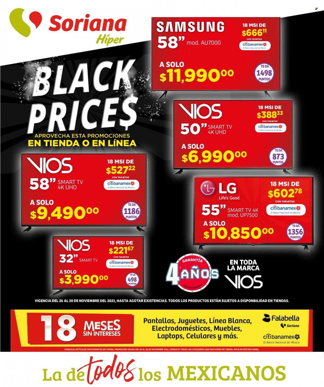 Catálogo Soriana Híper - 26.11.2021 - 30.11.2021. Página 1