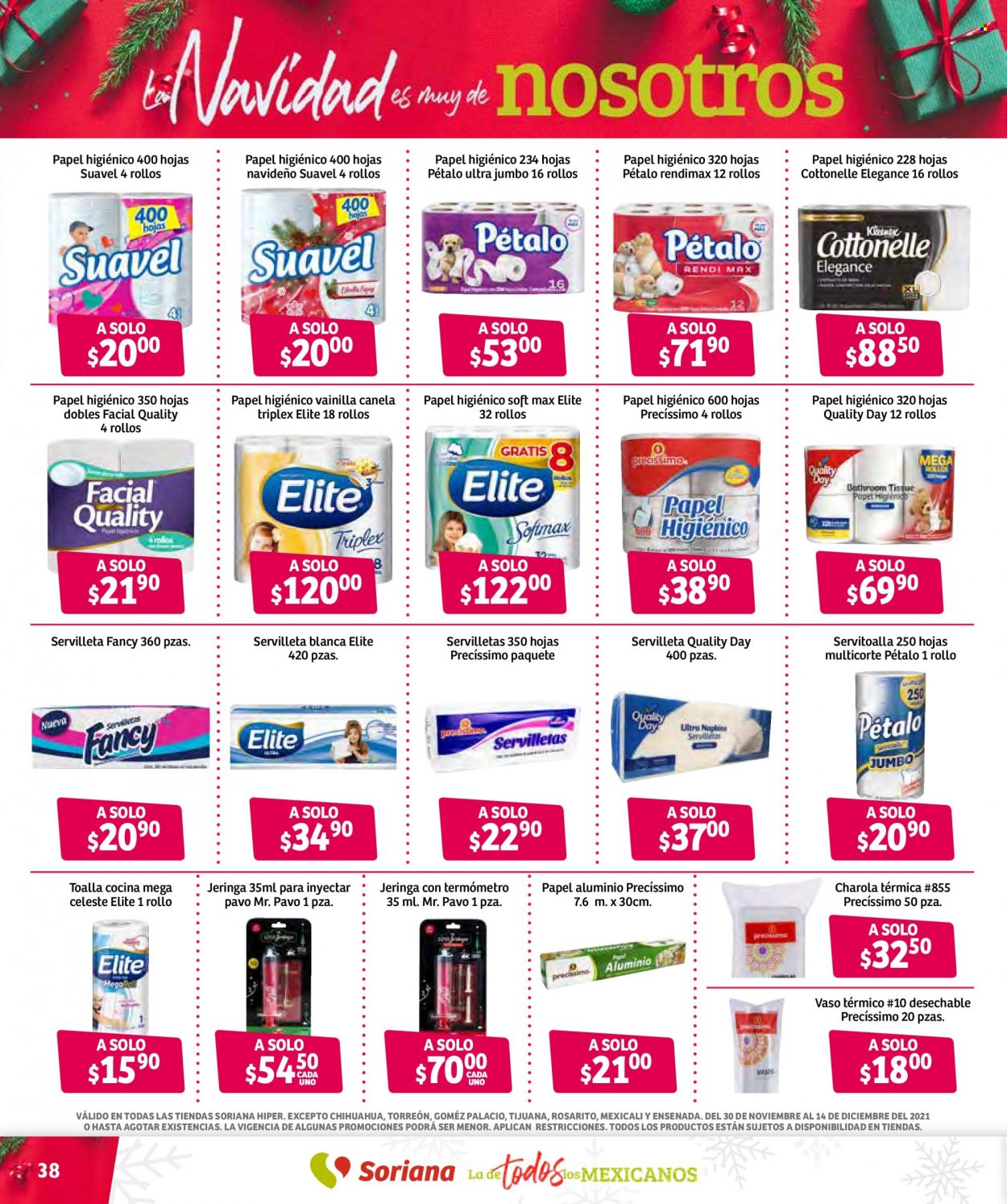 Catálogo Soriana Híper - 30.11.2021 - 14.12.2021. Página 38