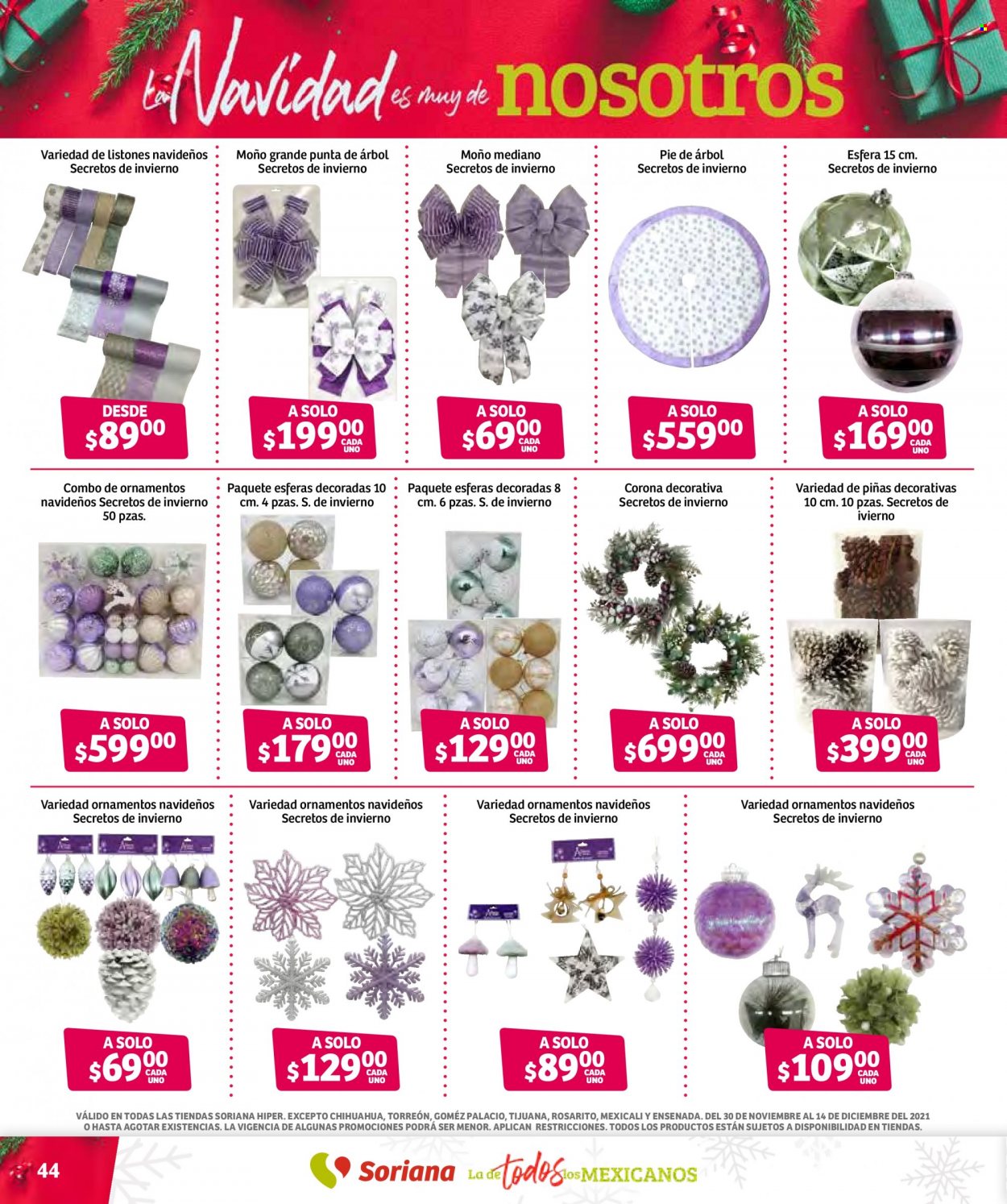Catálogo Soriana Híper - 30.11.2021 - 14.12.2021. Página 44