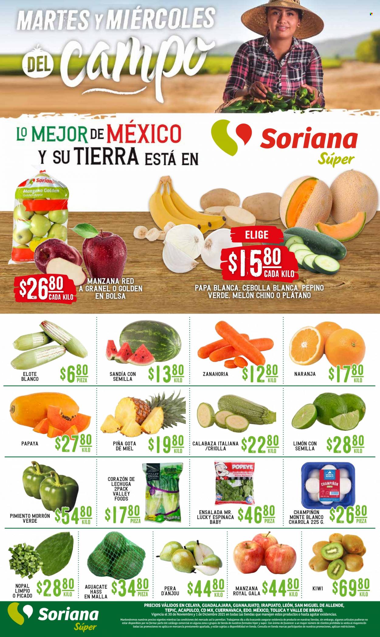 Catálogo Soriana Súper - 30.11.2021 - 1.12.2021. Página 1