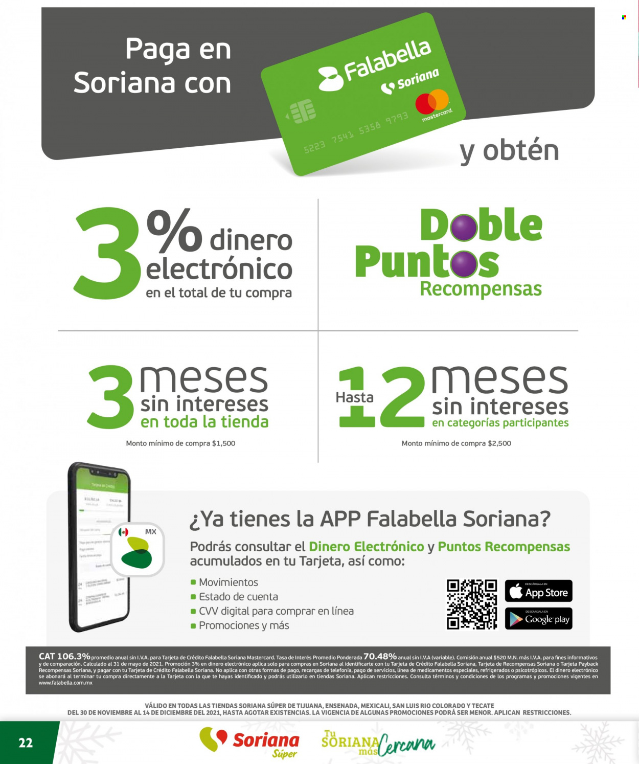 Catálogo Soriana Súper - 30.11.2021 - 14.12.2021. Página 22