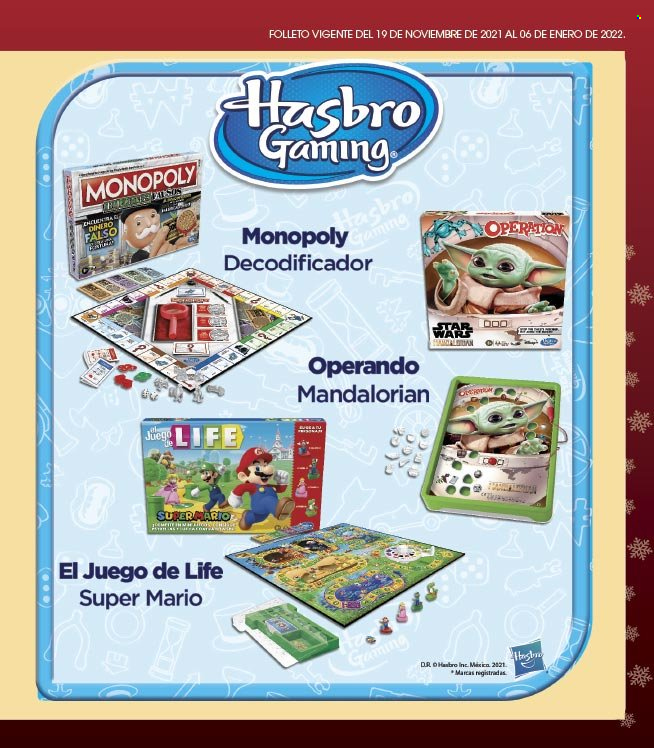 thumbnail - Folleto actual La Comer - 19.11.2021 - 6.1.2022 - Ventas - Hasbro, Monopoly. Página 4.