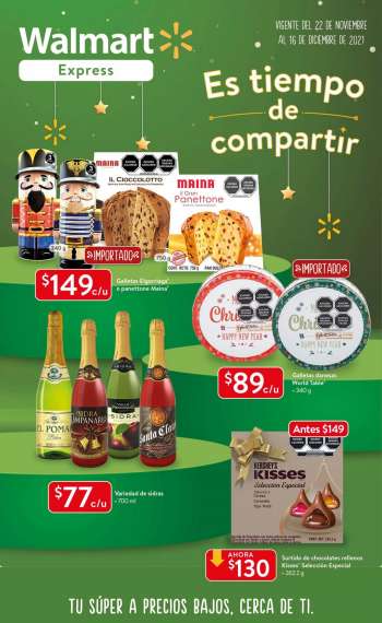 Folleto actual Walmart Express - 22.11.2021 - 16.1.2022.