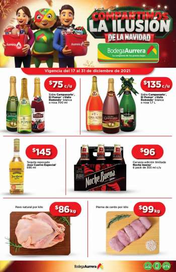 Folleto actual Bodega Aurrera - 17.12.2021 - 31.12.2021.
