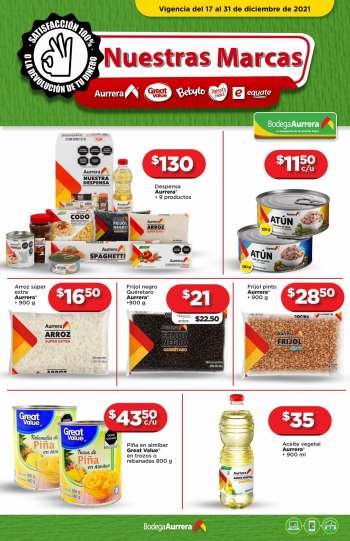 Folleto actual Bodega Aurrera - 17.12.2021 - 31.12.2021.