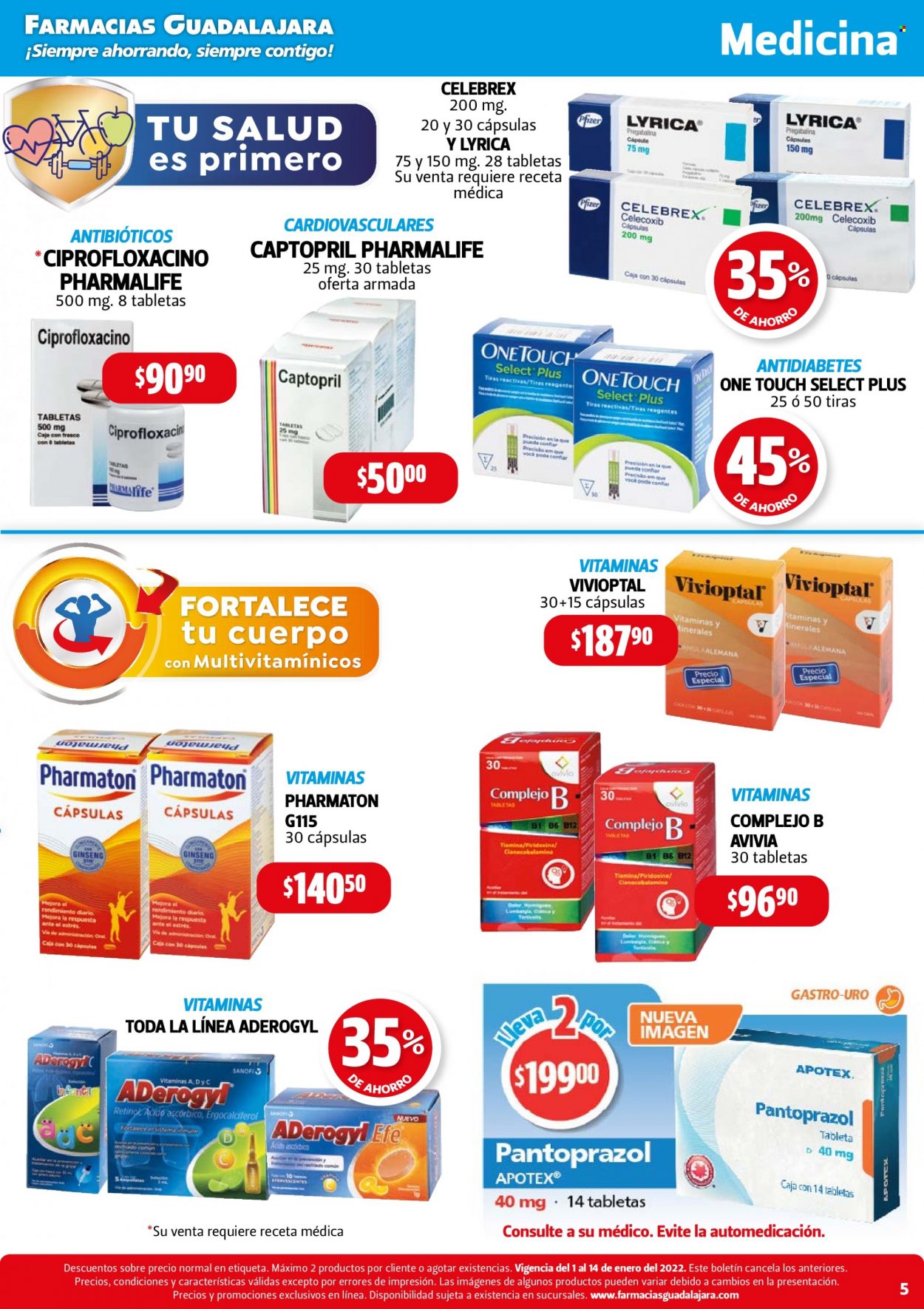 Catálogo Farmacias Guadalajara - 1.1.2022 - 14.1.2022. Página 5