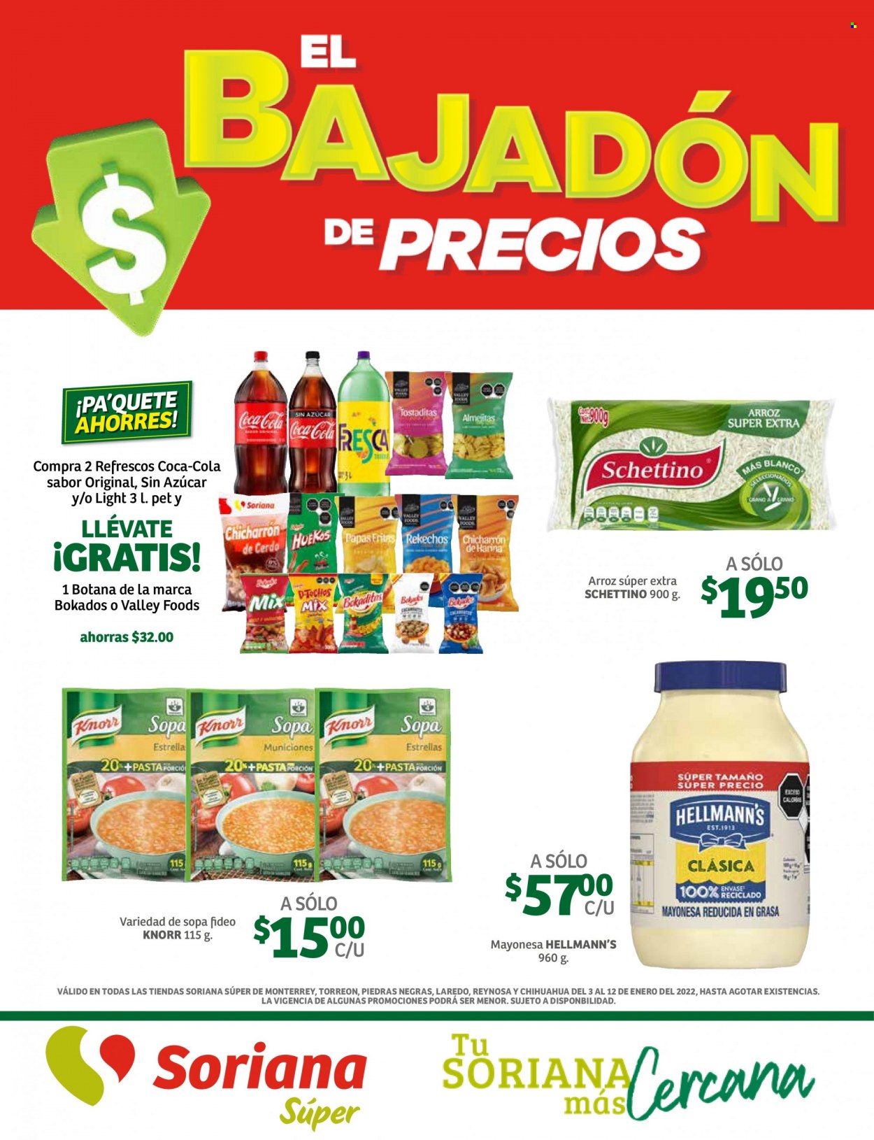 Catálogo Soriana Súper - 3.1.2022 - 12.1.2022. Página 1
