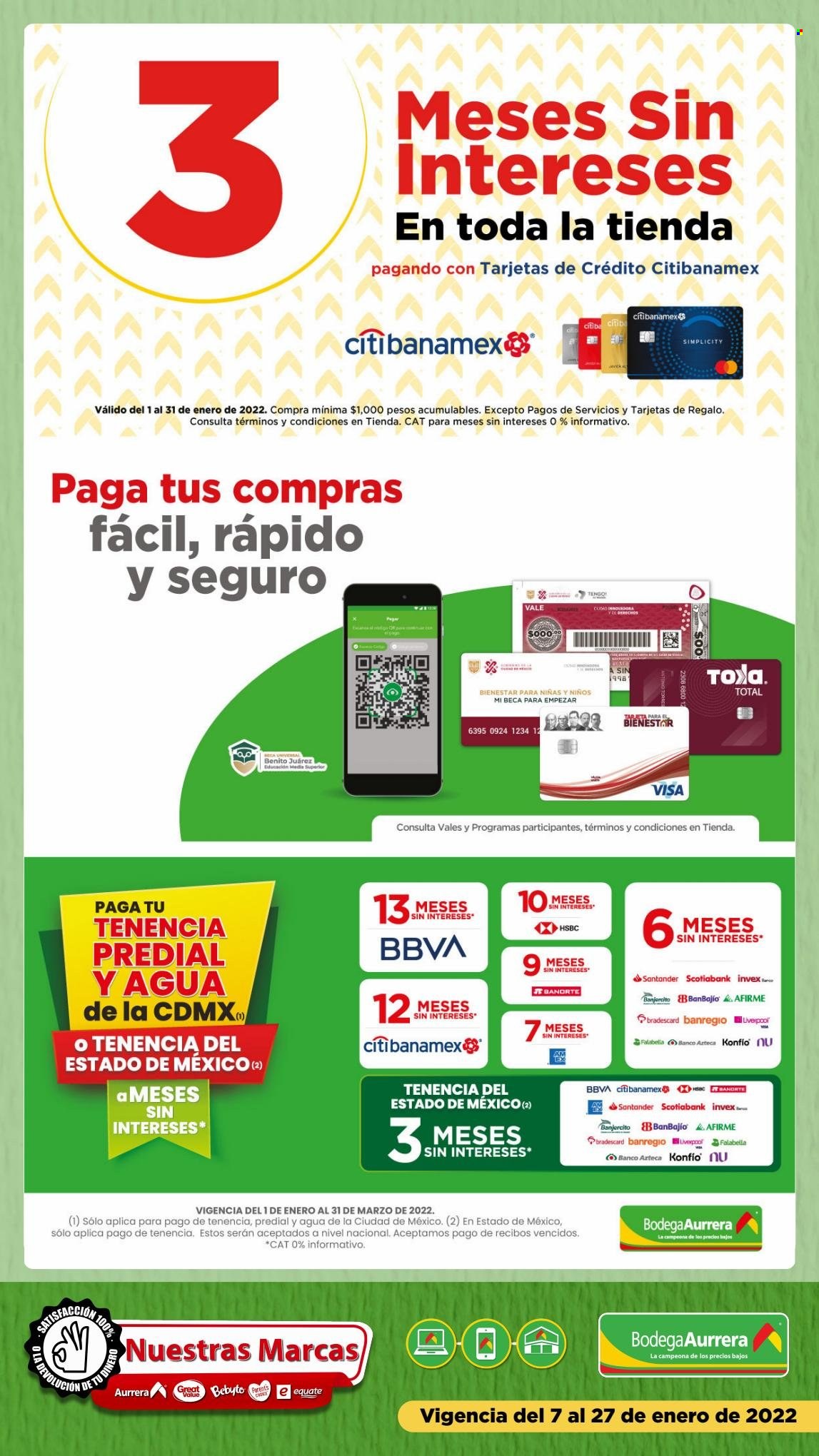 Catálogo Bodega Aurrerá - 7.1.2022 - 27.1.2022. Página 2