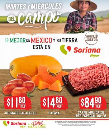 Folleto actual Soriana Híper - 11.1.2022 - 13.1.2022.