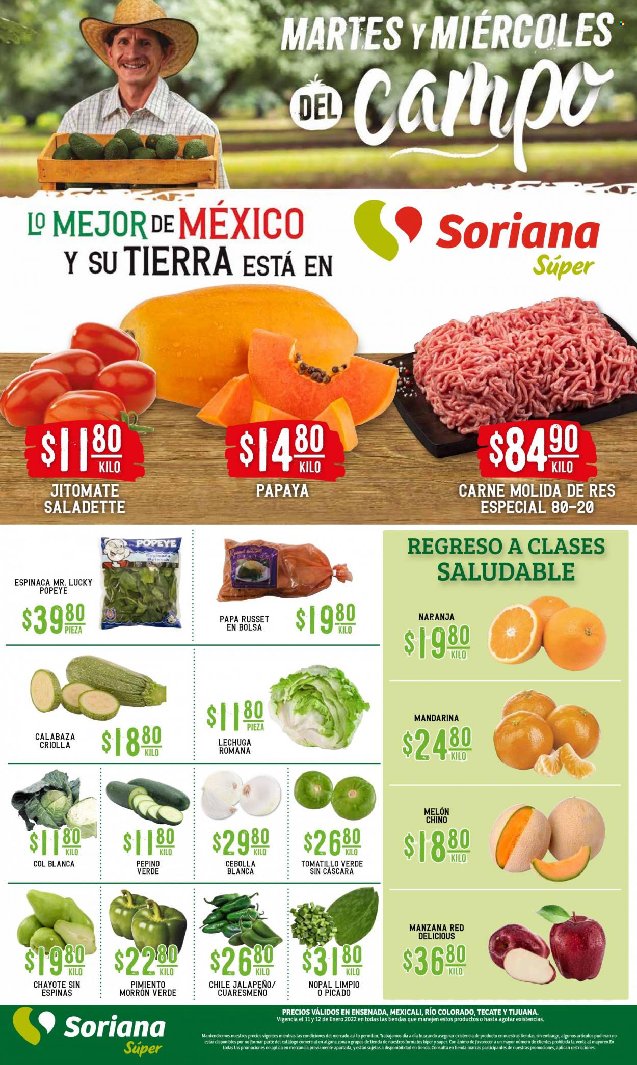 Catálogo Soriana Súper - 11.1.2022 - 12.1.2022. Página 1