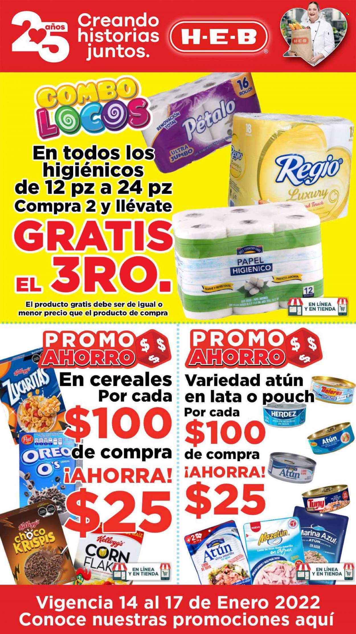 Catálogo H-E-B - 14.1.2022 - 17.1.2022. Página 1