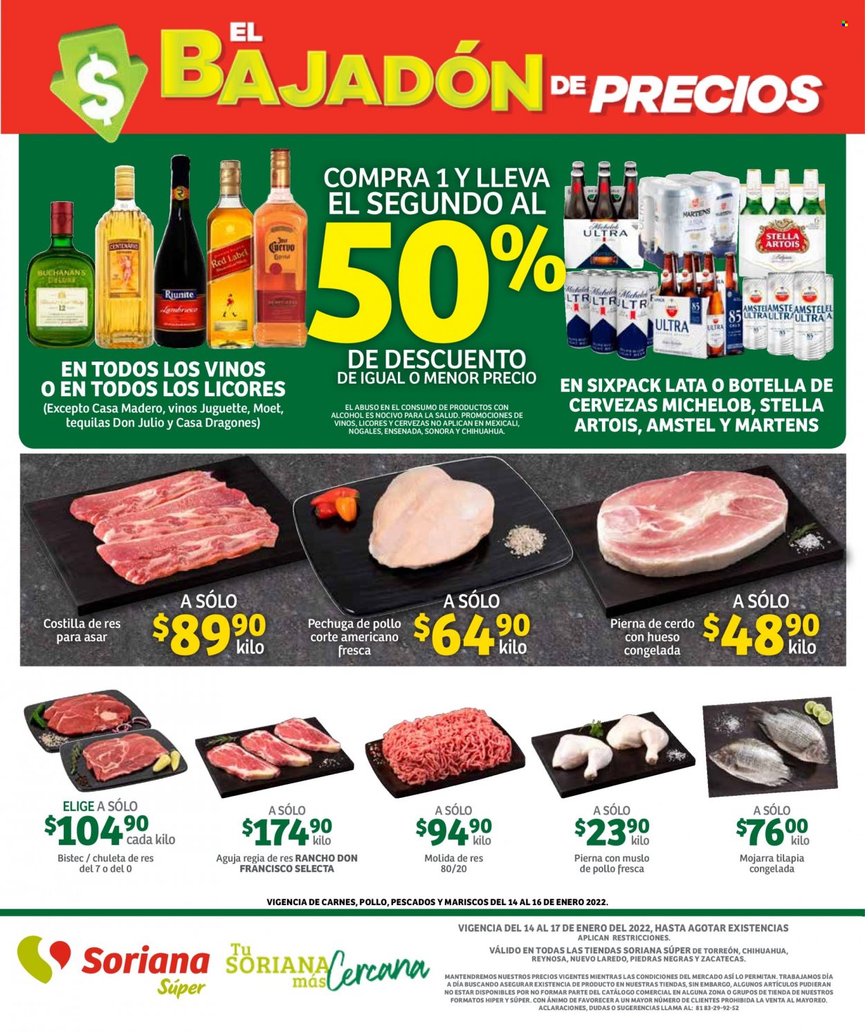 Catálogo Soriana Súper - 14.1.2022 - 17.1.2022. Página 1