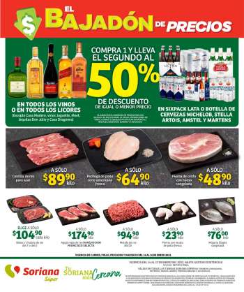 Folleto actual Soriana Súper - 14.1.2022 - 17.1.2022.