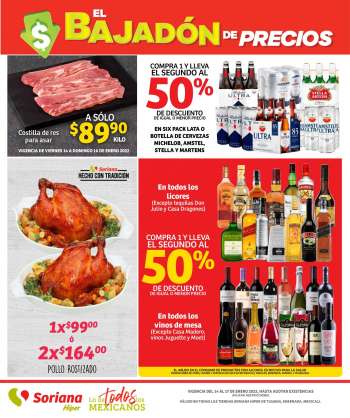 Folleto actual Soriana Híper - 14.1.2022 - 17.1.2022.