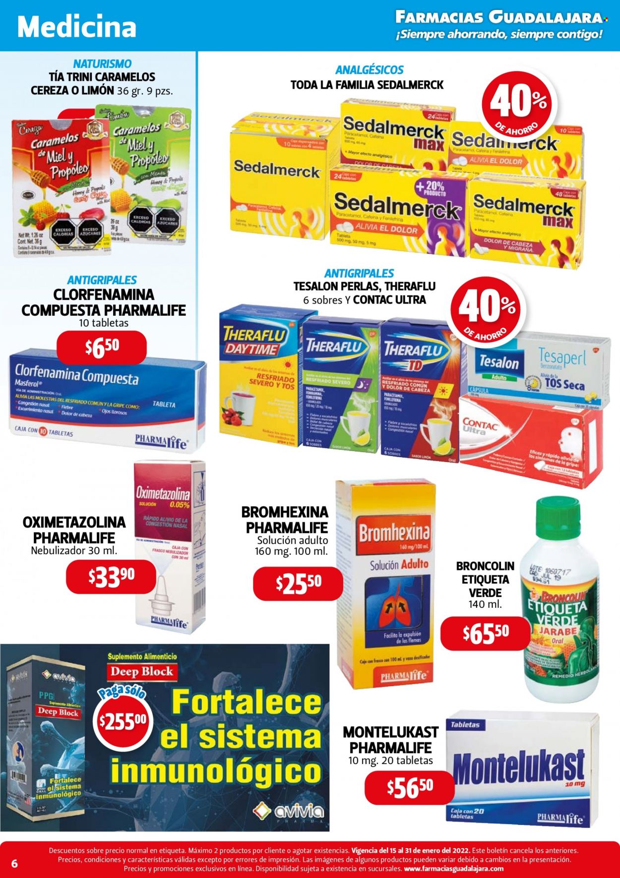 Catálogo Farmacias Guadalajara - 15.1.2022 - 31.1.2022. Página 6