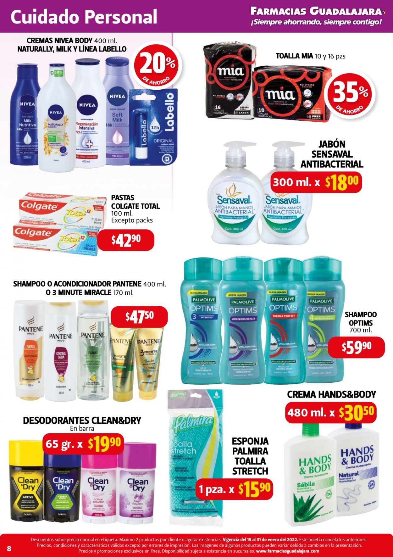 Catálogo Farmacias Guadalajara - 15.1.2022 - 31.1.2022. Página 8