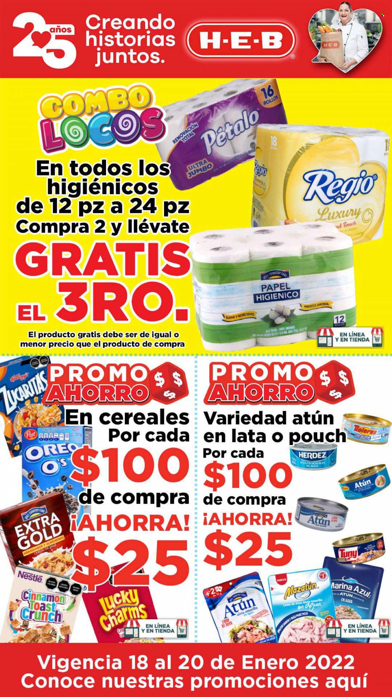 Catálogo H-E-B - 18.1.2022 - 20.1.2022. Página 1